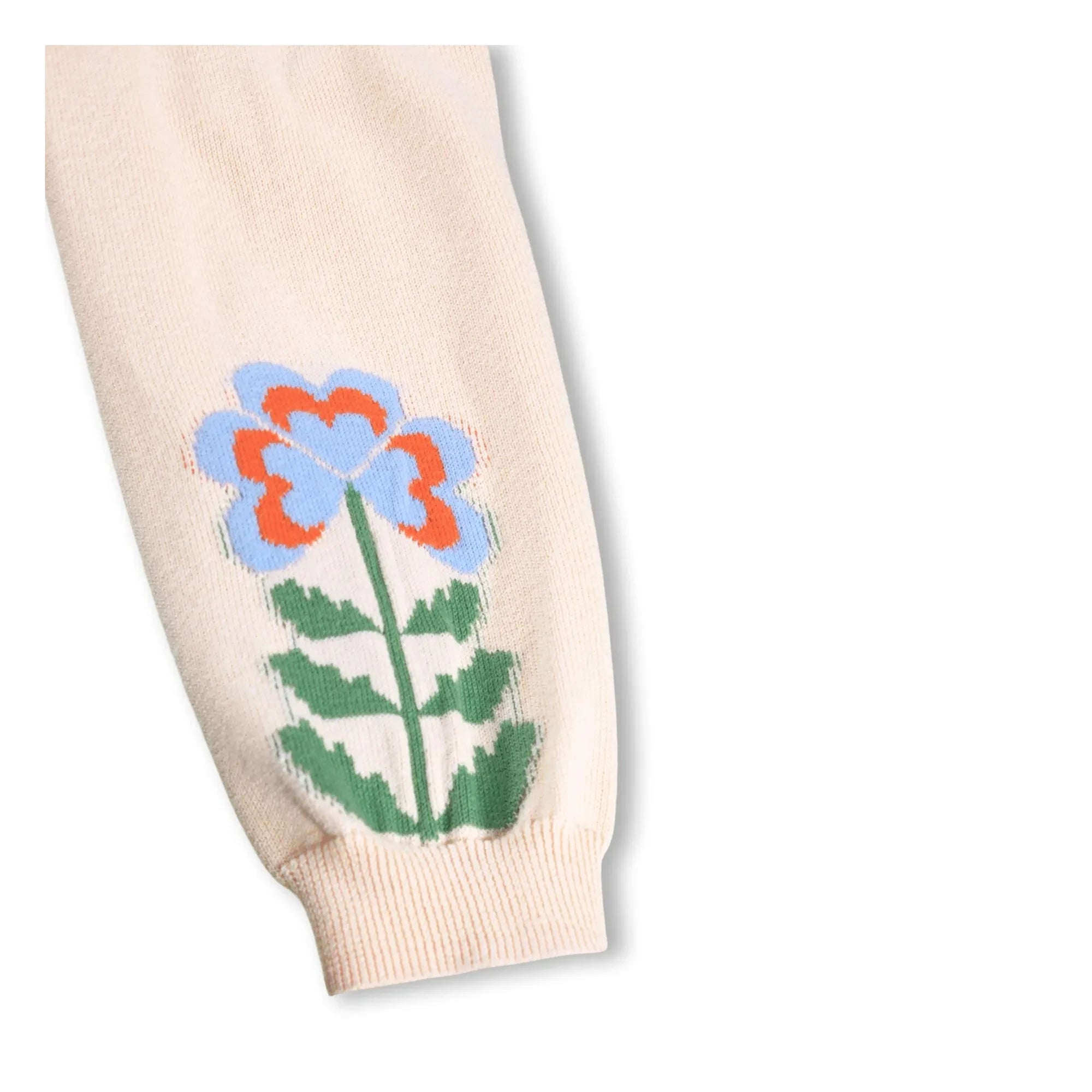Molo - Organic Cotton Floral Pattern Sweatpants | Light Pink