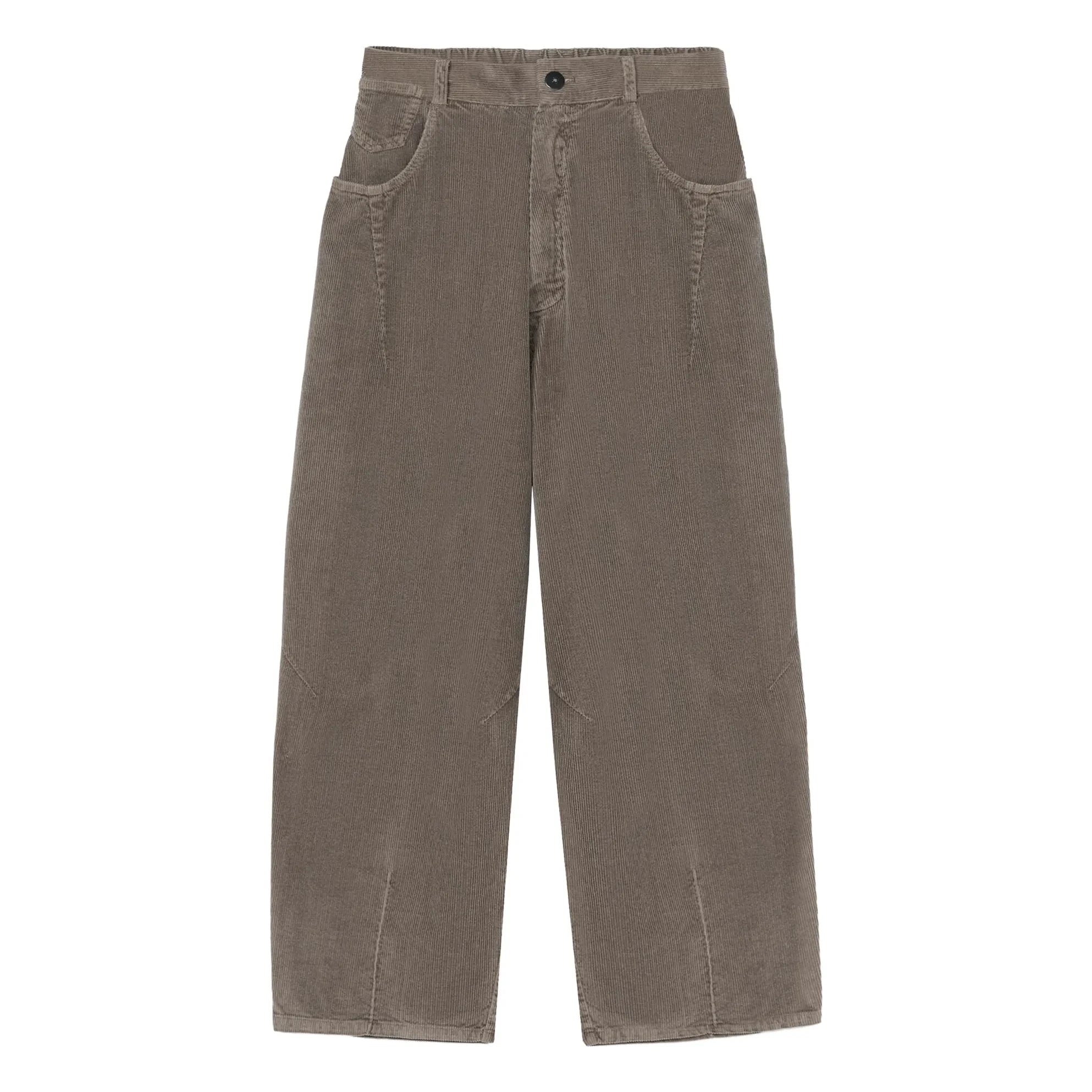 Cordera - Wide Velvet Pants | Gray