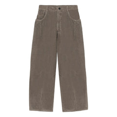 Cordera - Wide Velvet Pants | Gray