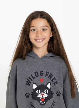 Finger in the nose - Bunny Sweatshirt | Melange Grey