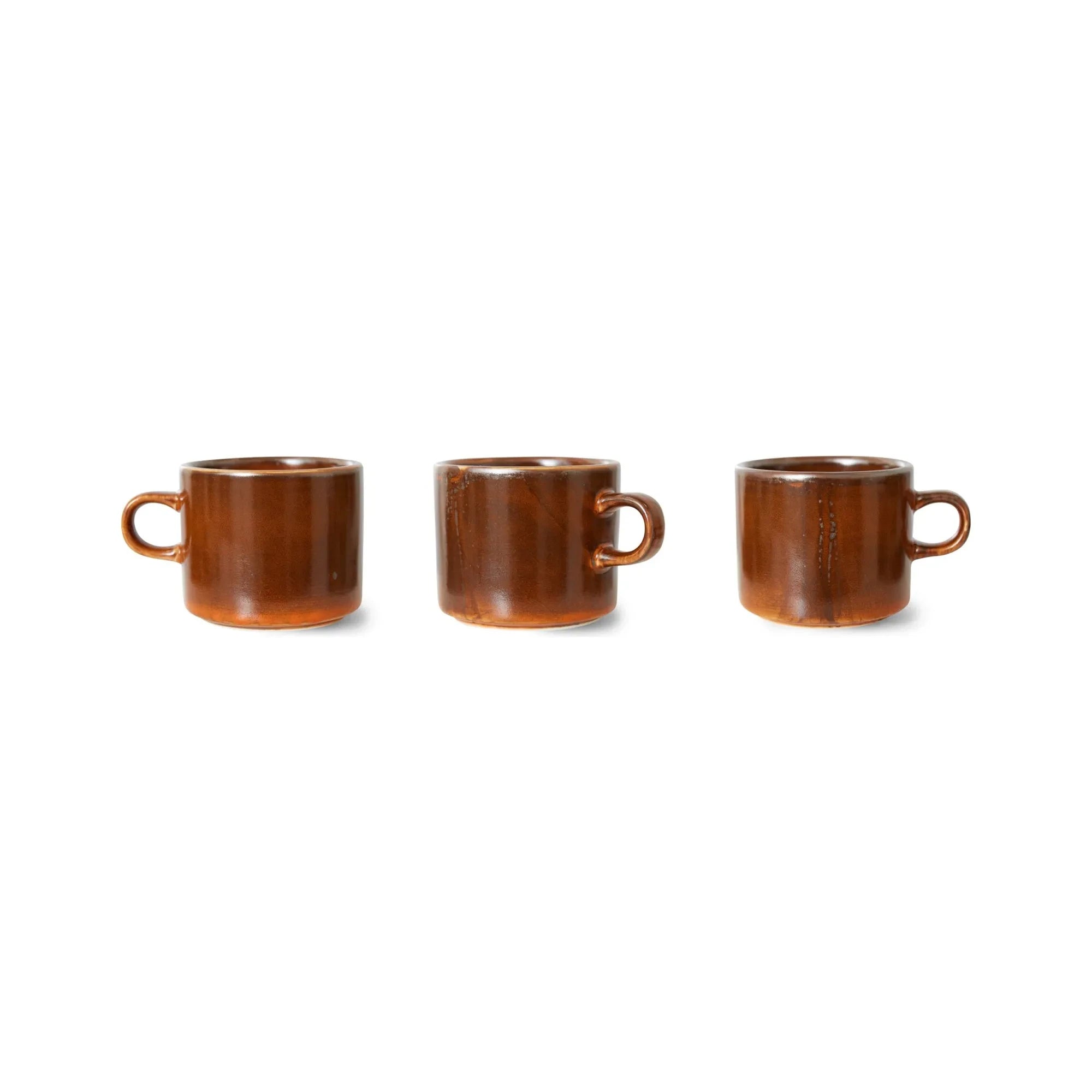 HKliving - Terracotta Ceramic Cup and Plate | Terracotta