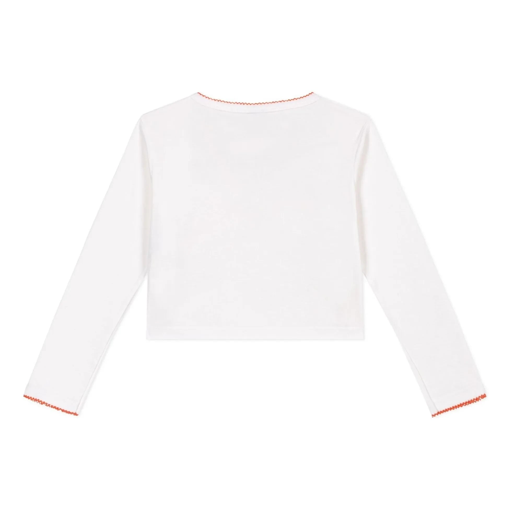 Petit Bateau - Plain Cache Coeur Vest | White
