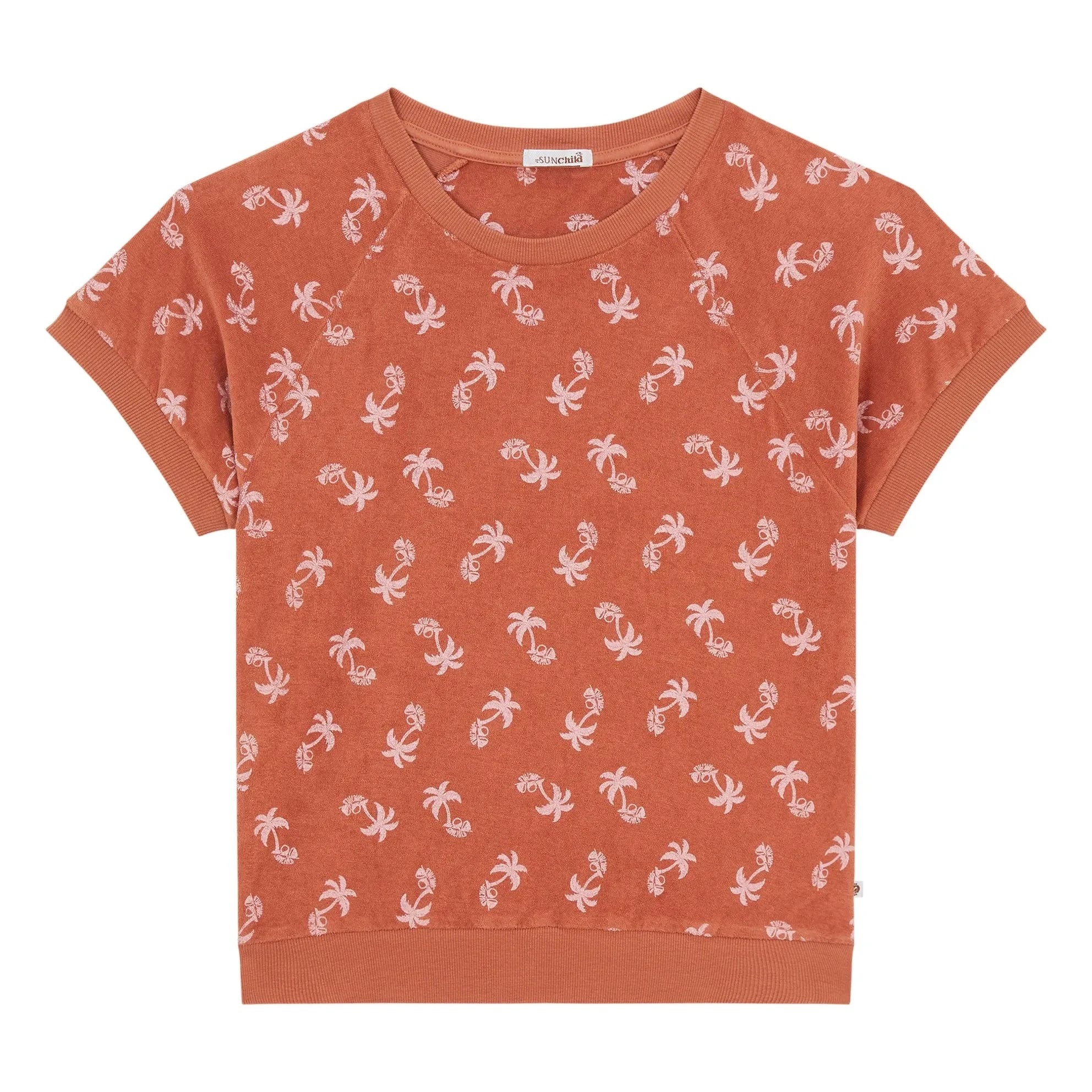 Sunchild - Jaco Eponge Short Sleeve Sweatshirt | Terracotta
