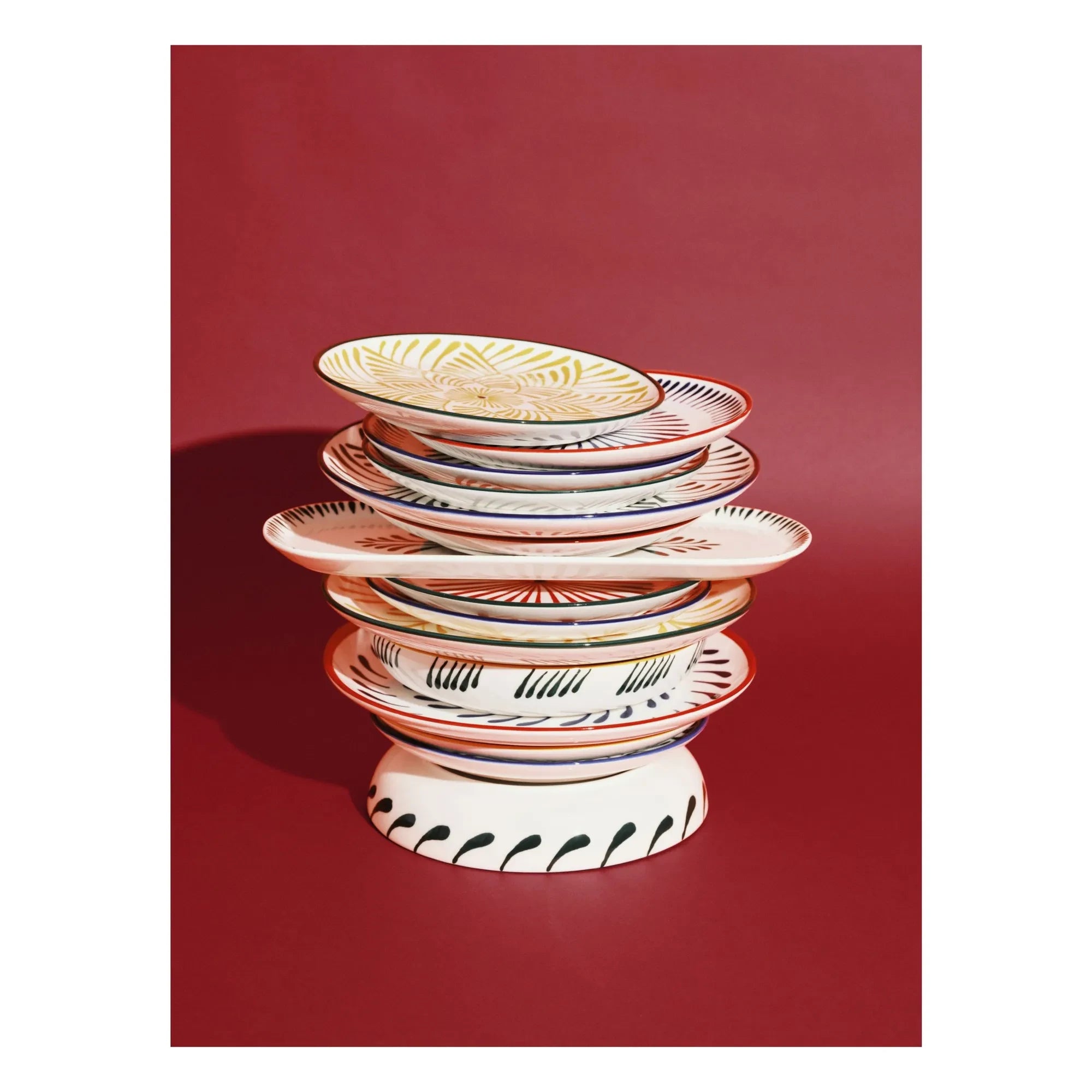 Serax - Baazar Dinner Plates, Waww La Table - Set of 4 | Green