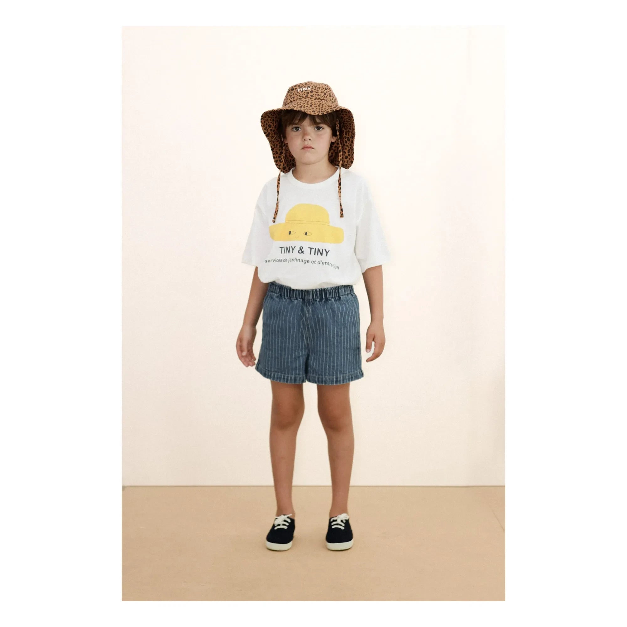 Tinycottons - Striped Denim Shorts | Blue