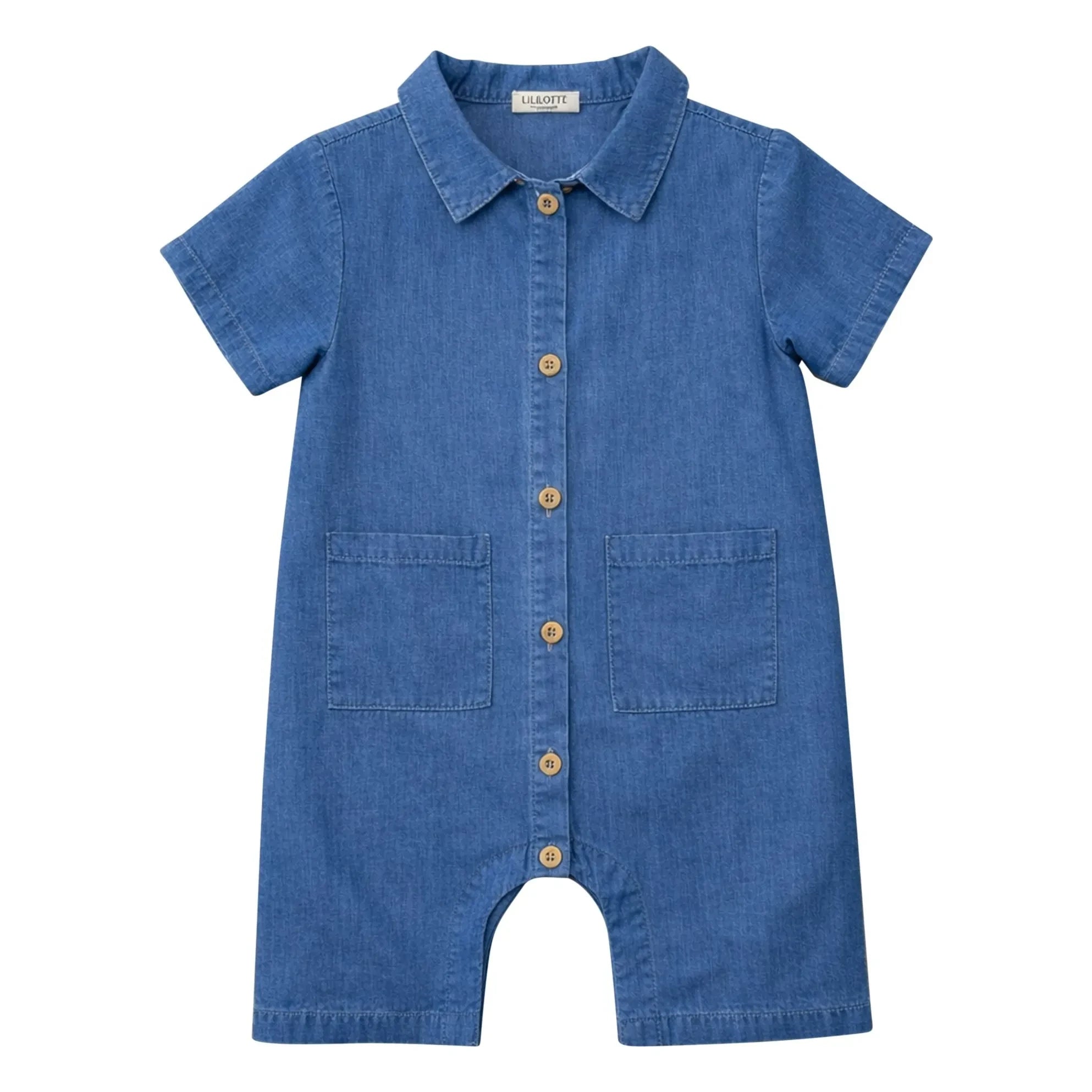Lililotte - Charly Romper Tencel Organic Cotton | Denim Blue