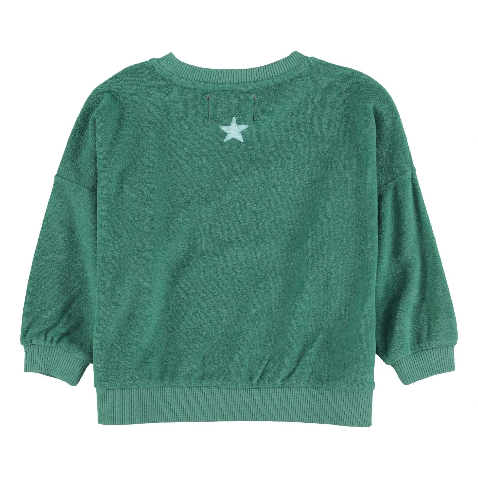 Piupiuchick - Organic Towel Logo Sweatshirt | Green