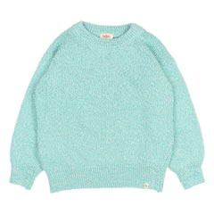 Búho - Chiné Organic Cotton Sweater | Aqua