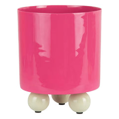Present Time - Double Funky Planter | Pink