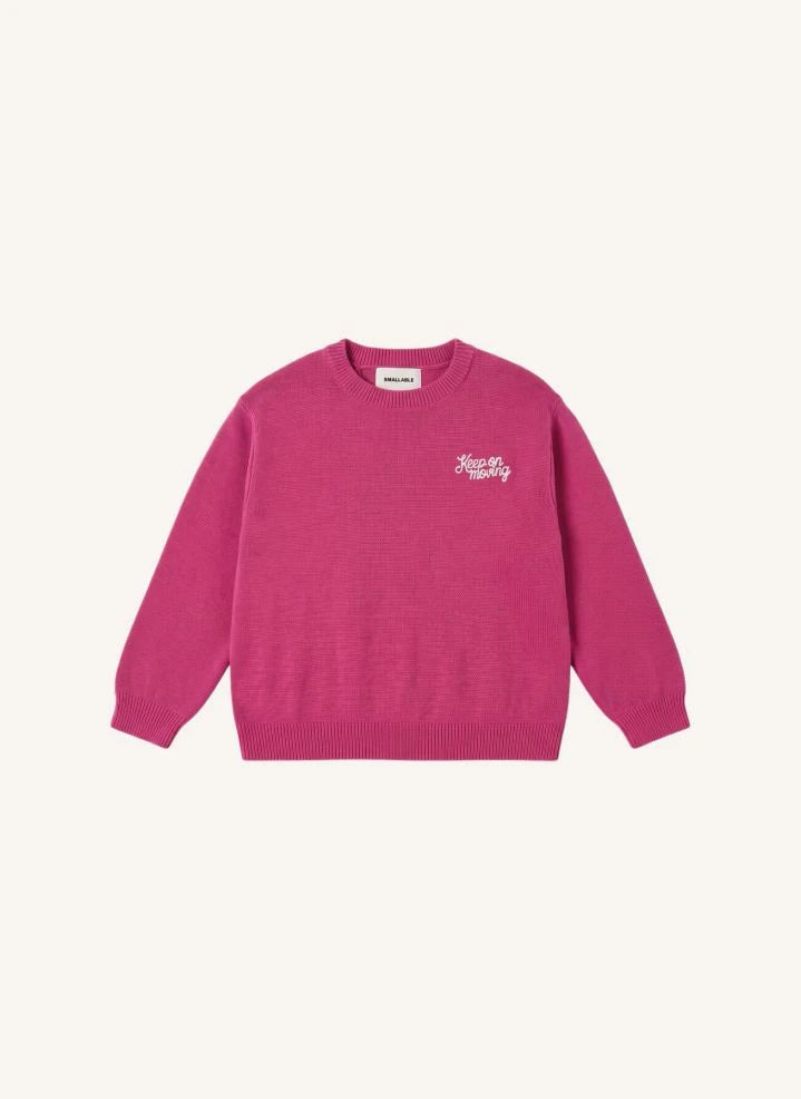 Smallable Kid - Shelly "Keep On Moving" Wool Sweater | Fuchsia