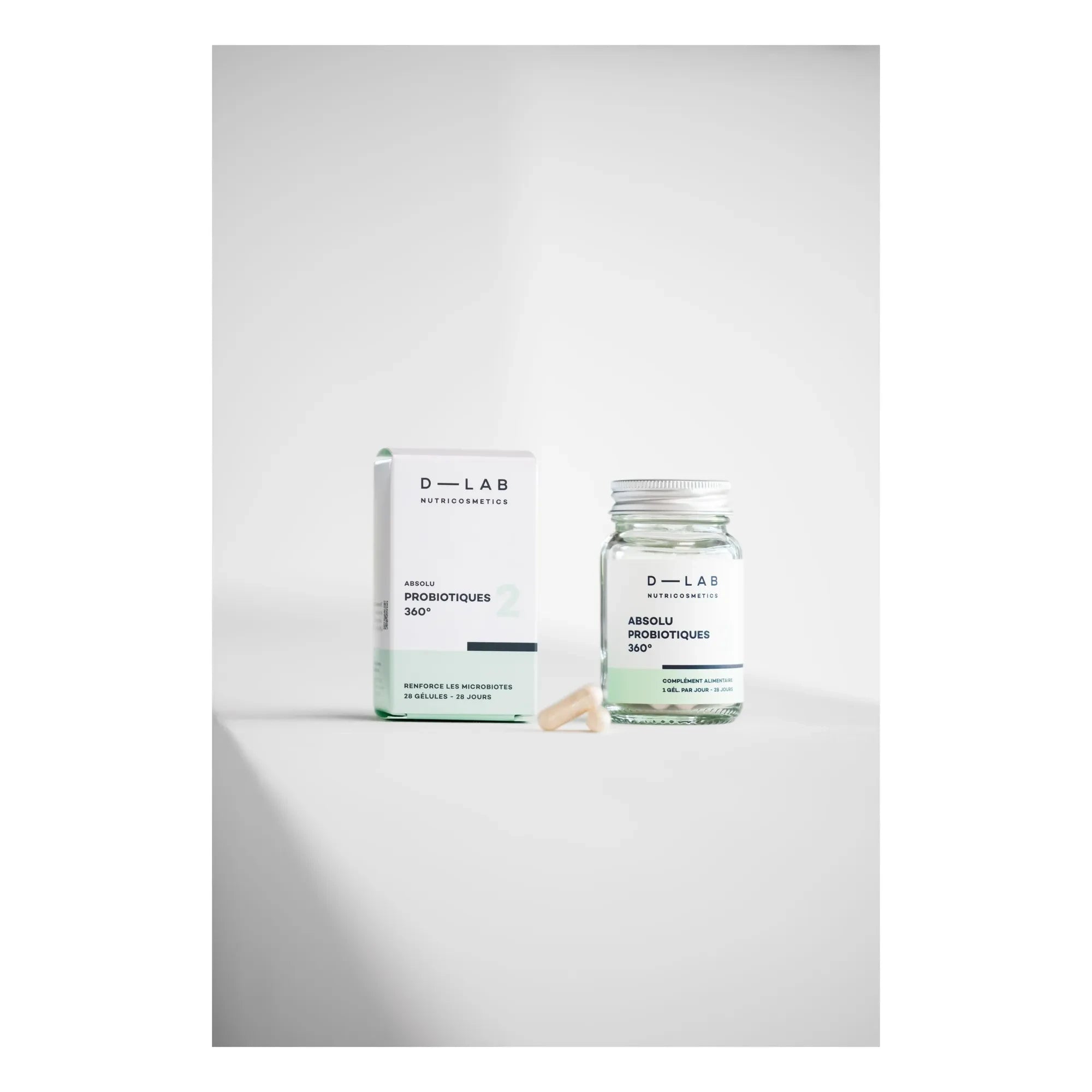 D-LAB NUTRICOSMETICS - Absolu Probiotics 360 Dietary Supplements - 28 Days | Colorless