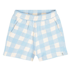 Tumble N'Dry - June Vichy Organic Cotton Shorts | Light Blue