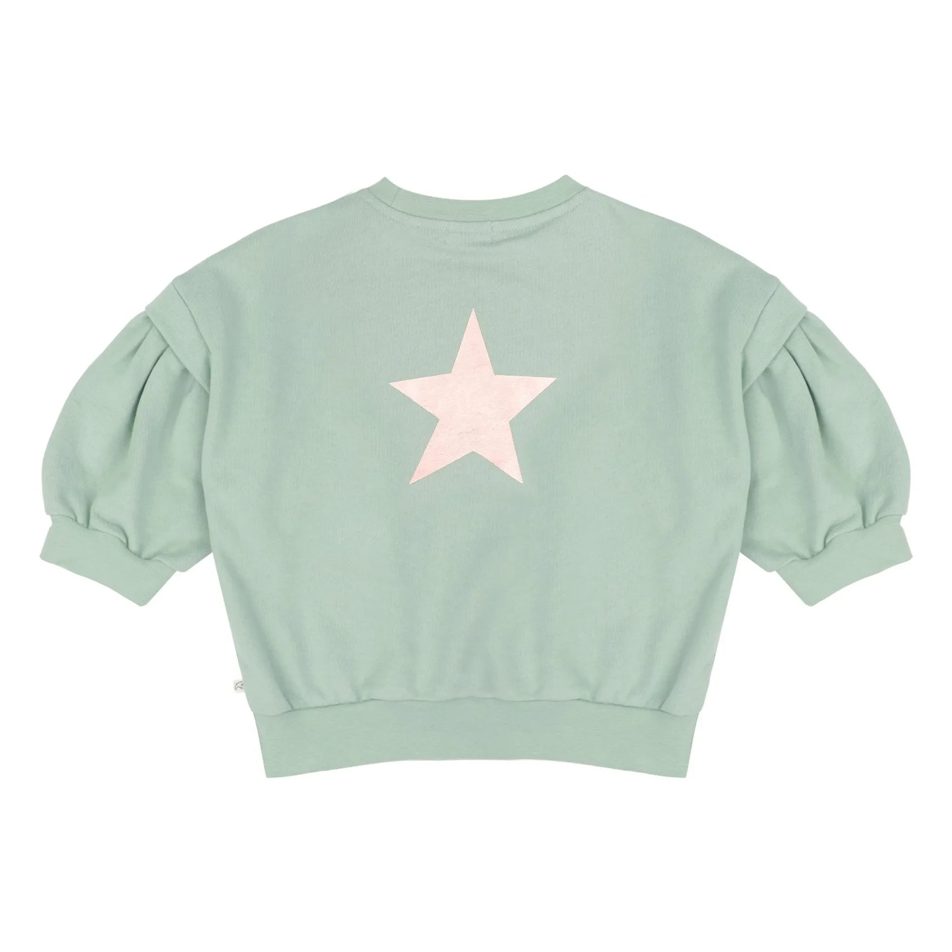 Jenest - Balloon Etoile Organic Cotton Sweatshirt | Almond Green