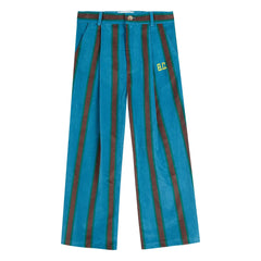 Bobo Choses - Blue striped velvet pants