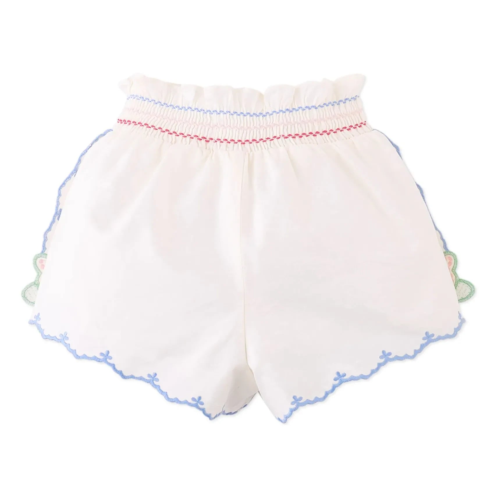 Gingersnaps - Jisoo Embroidered Baby Shorts | White
