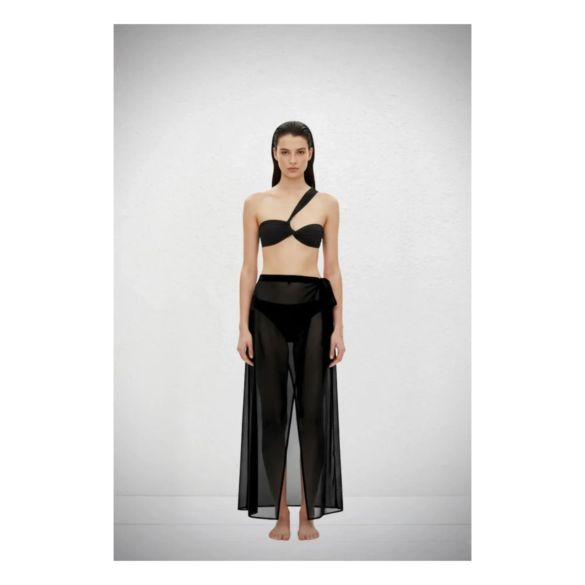 Vanessa Sposi - Crossed Veil Skirt | Black
