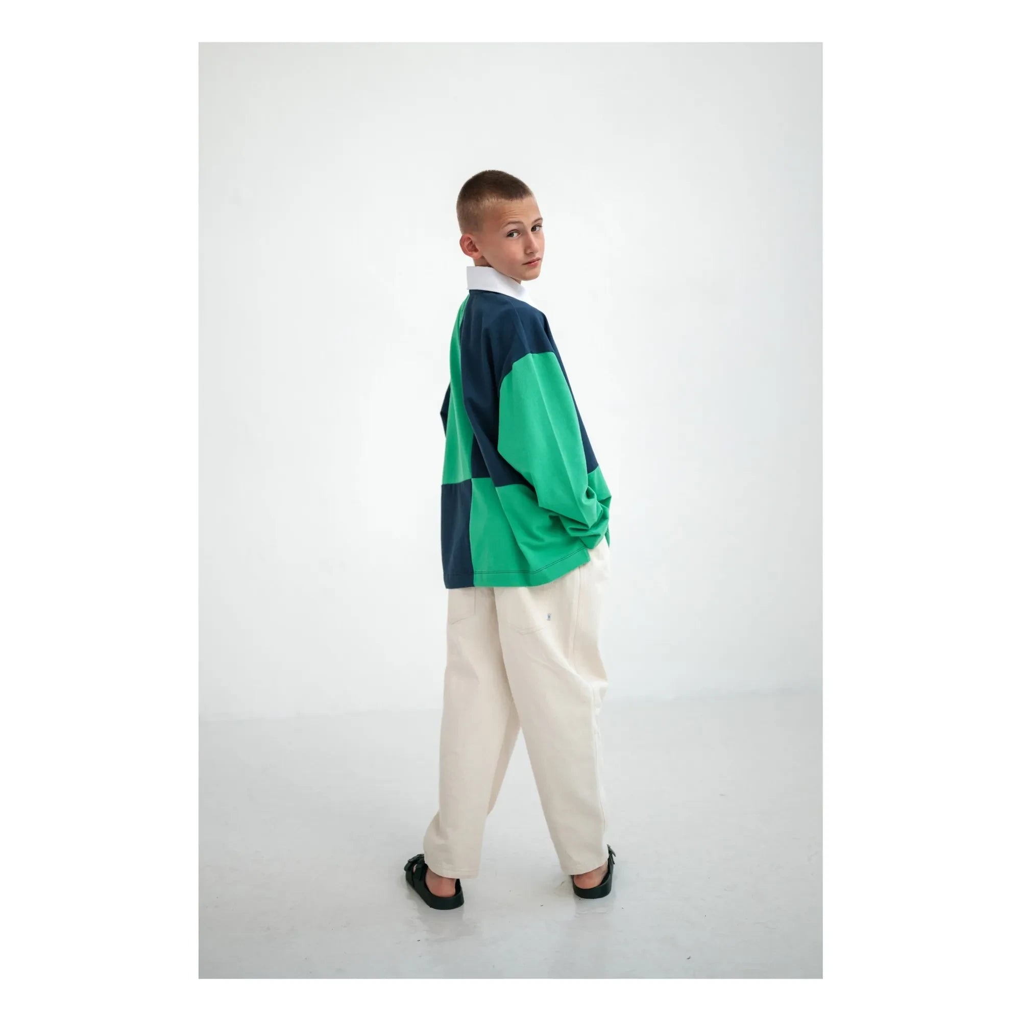 Repose AMS - Jean Barrrel Organic Cotton | Off-white