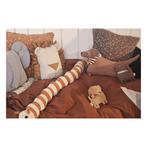 Oyoy - Aya Organik Pamuk Kapitone Yastık | Kahverengi