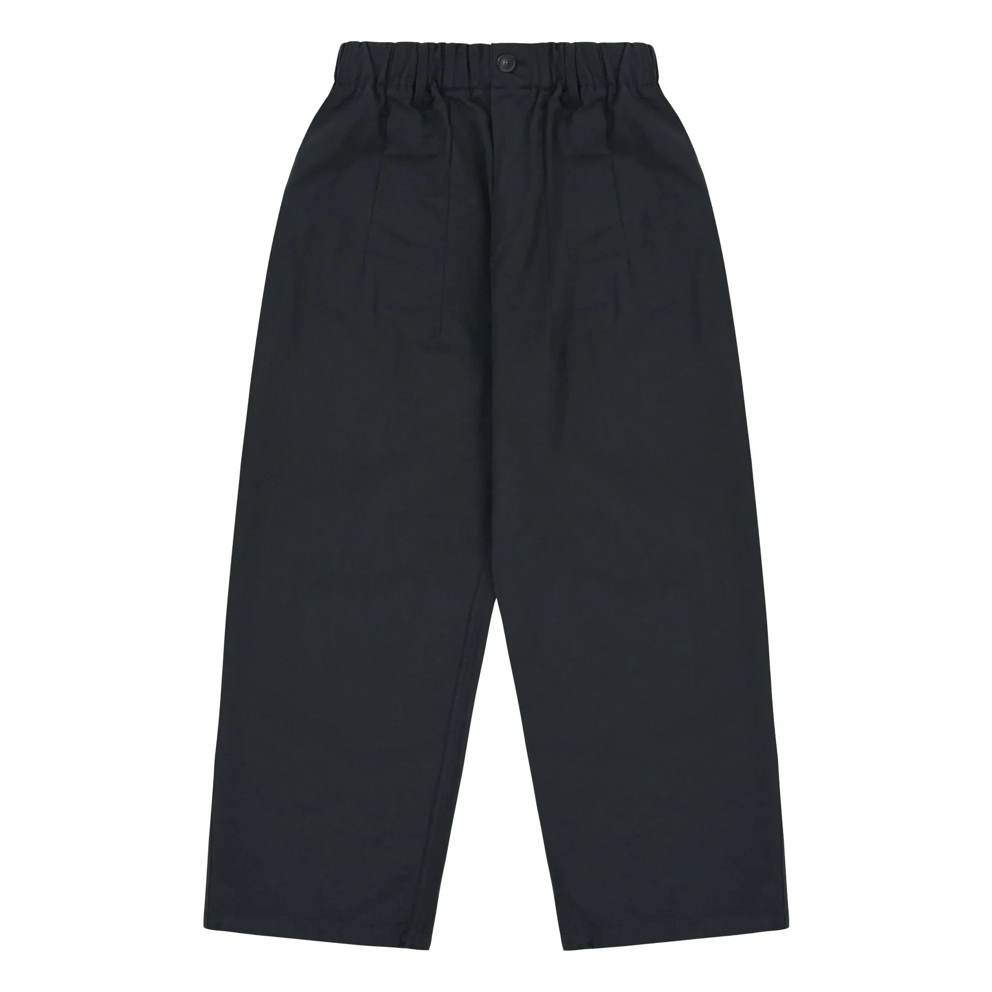 Kappy - Pleated Detail Wide Leg Trousers | Navy Blue