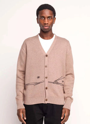 Olow - Paysac Cardigan | Taupe Brown