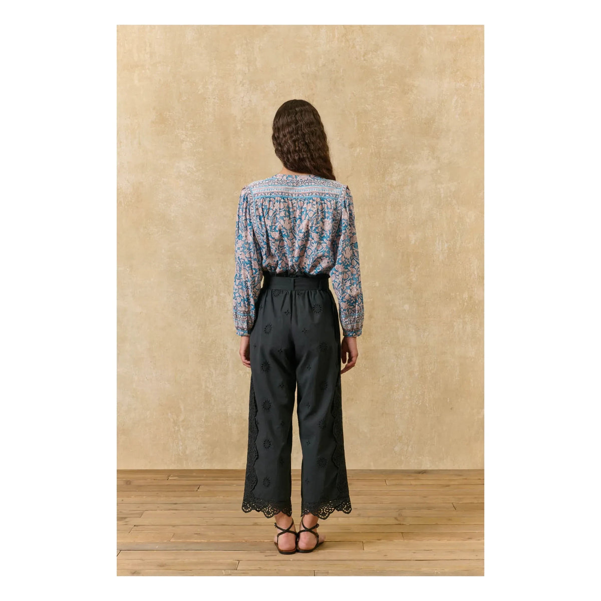 Louise Misha - Jane organic cotton blouse | Blue