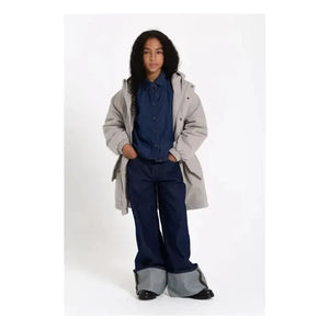 Finger in the nose - Crush Short Denim Shirt | Raw denim
