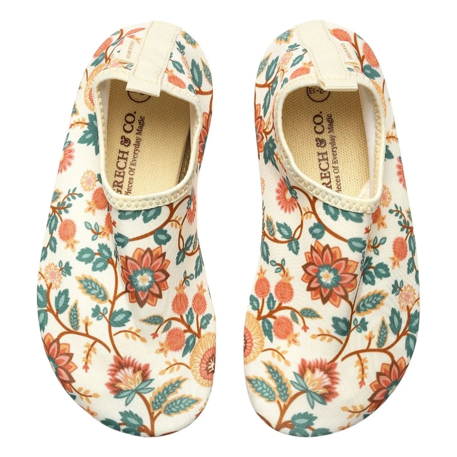 Grech & Co - Floral Pattern Water Shoes | Ecru