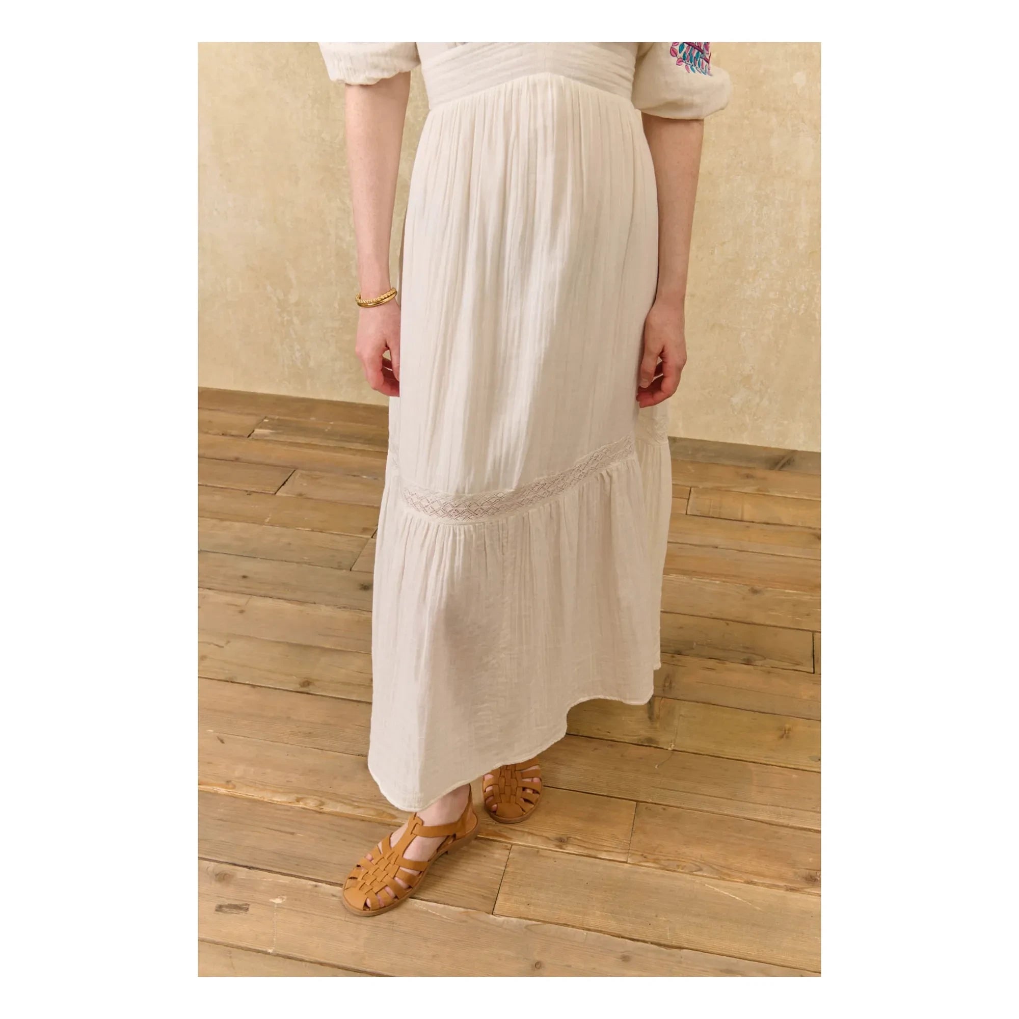 Louise Misha - Aurelia Organic Cotton Dress | White