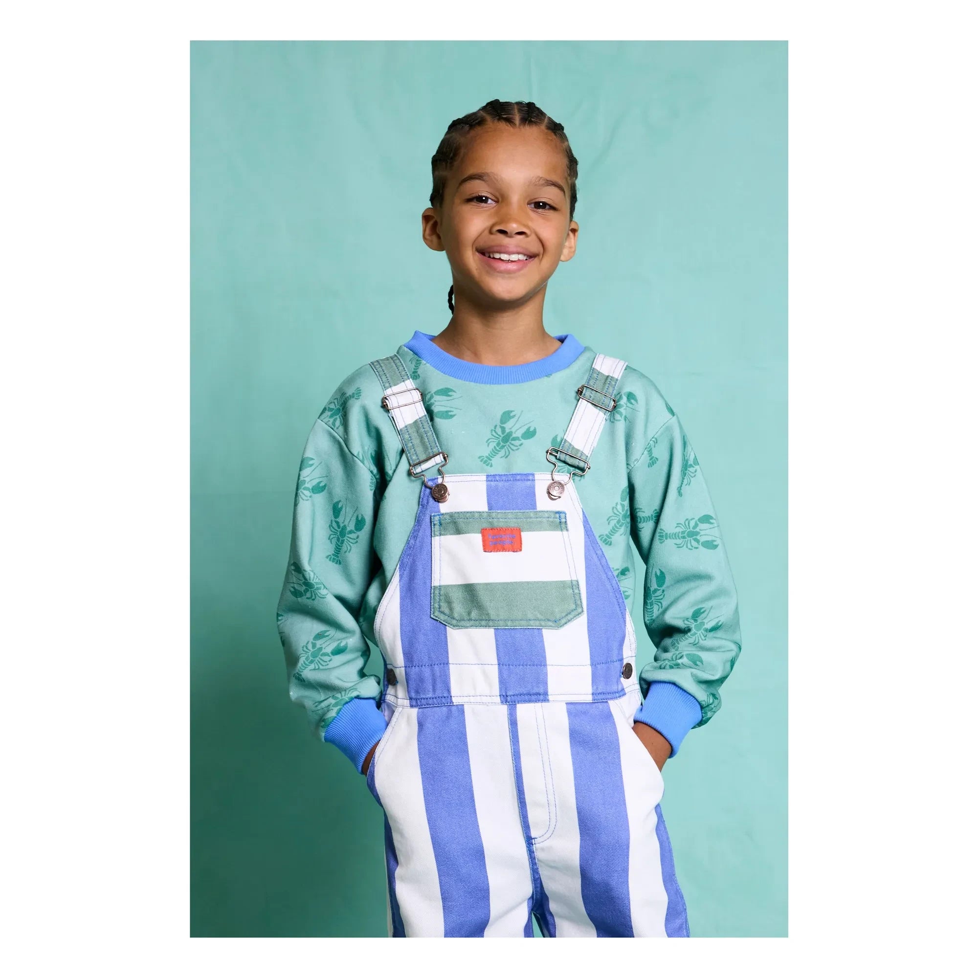 Favorite People - Striped Romper | Blue