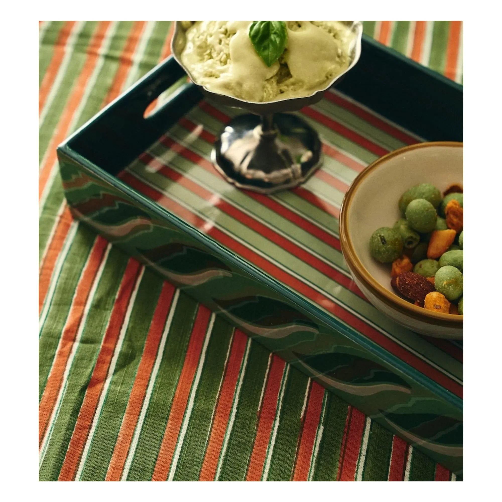 Anna + Nina - Sicilian Sunset Tablecloth | Green