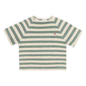Jenest - To Rayé Organic Cotton T-Shirt | Khaki