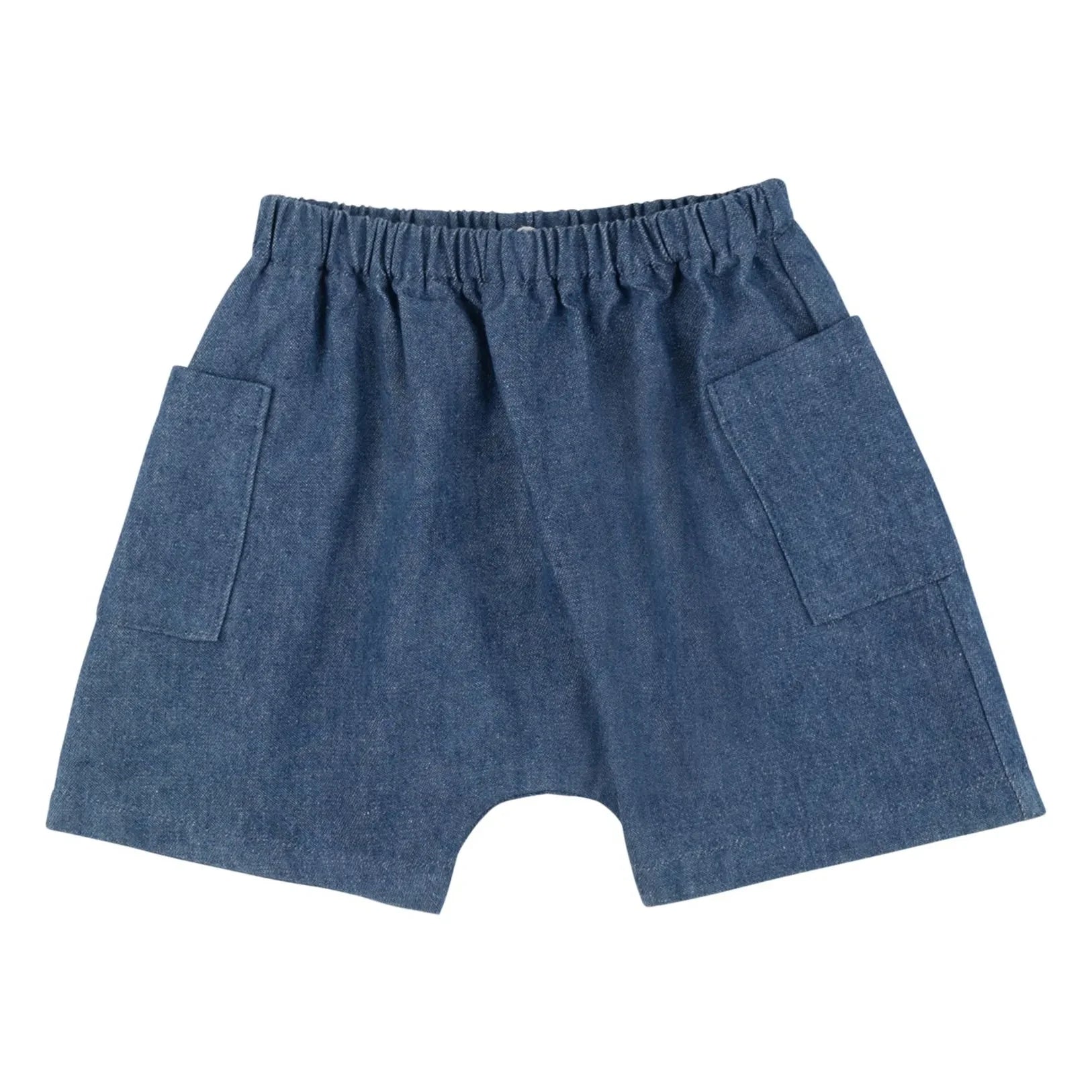 Babe & Tess - Vittorio Denim Cargo Shorts | Blue