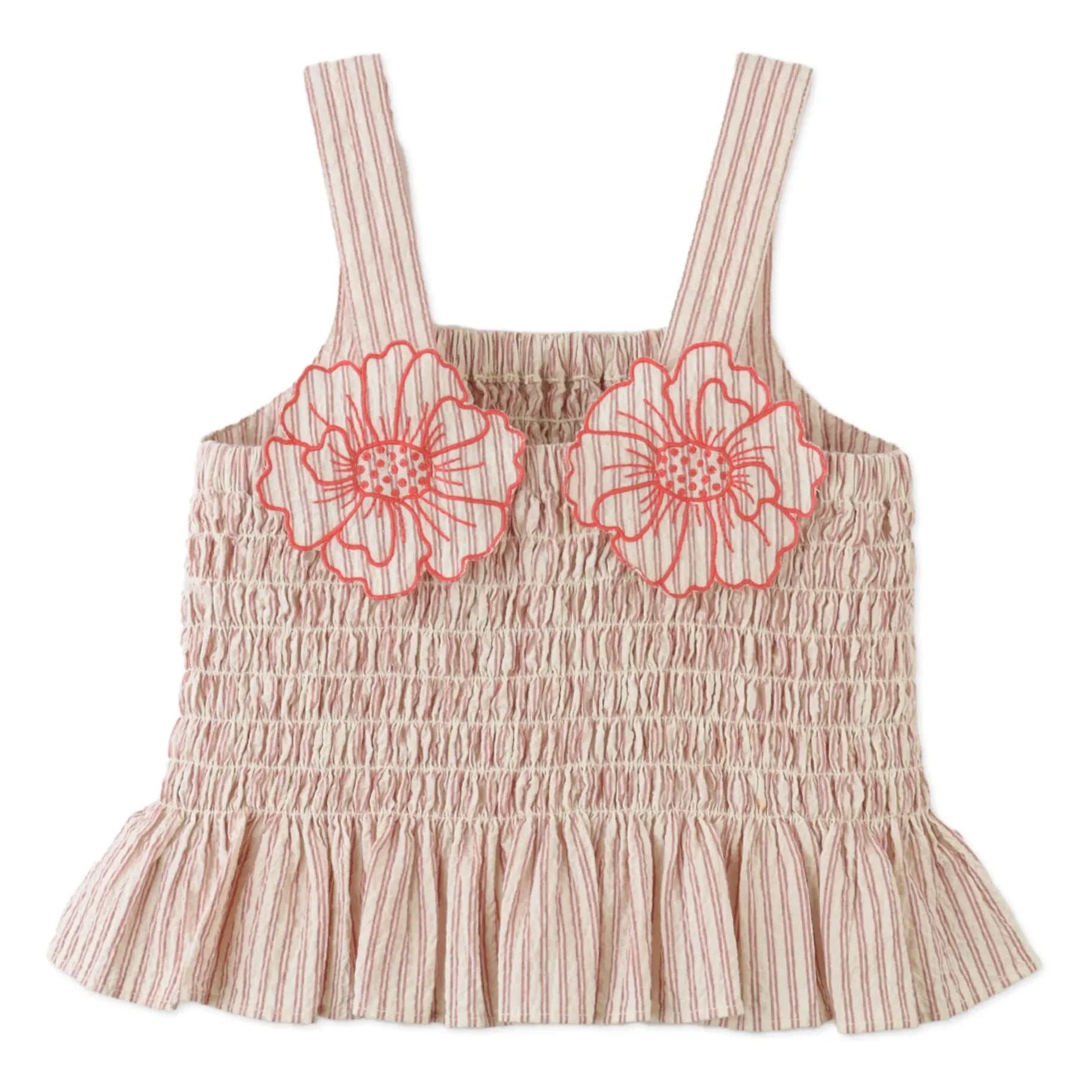 Gingersnaps - Josephine Fleurs Gathered Top | Red