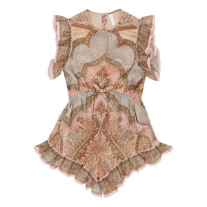 Zimmermann - Awakening Romper | Sand
