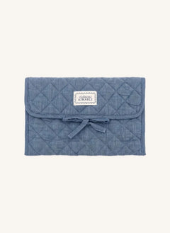Editions Aimable - Palmyre Baby Changing Bag | Blue Chambray