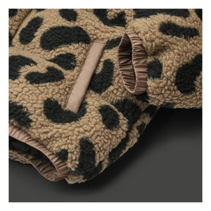 Liewood - Niko Recycled-Fiber Leopard Print Sherpa-Style Jacket | Brown