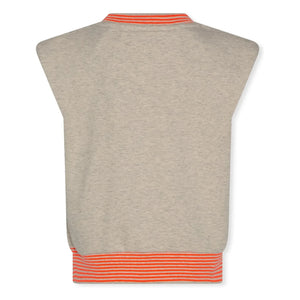 AO76 - Two-Tone Recycled Cotton Top | Heather Grey