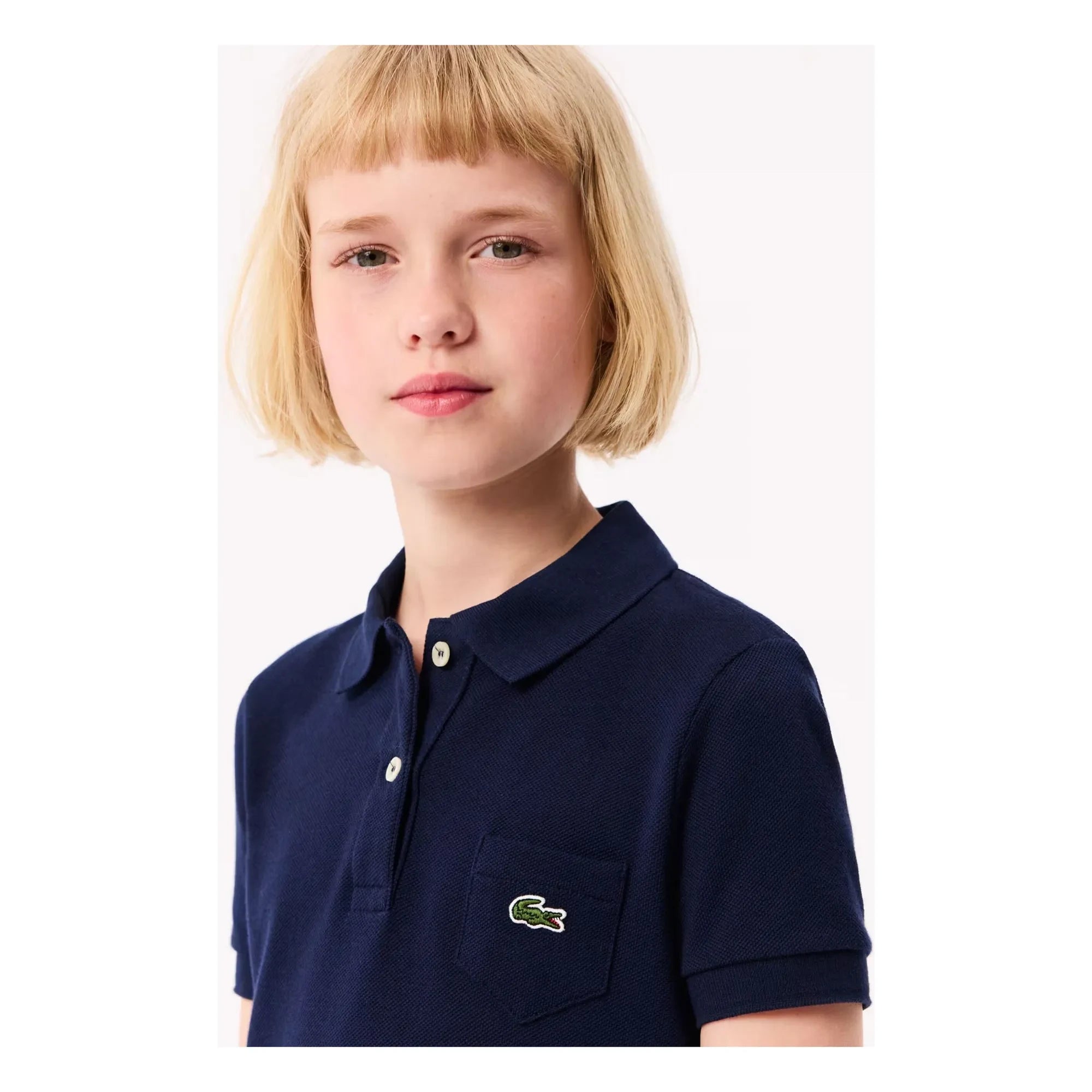 Lacoste - Organic Cotton Polo Dress | Navy