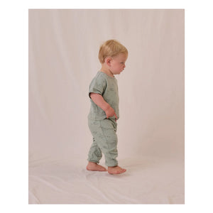 Quincy Mae - T-shirt and pants set | Pistachio Green
