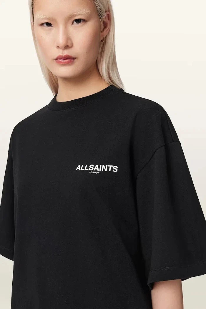 AllSaints kadın pamuklu oversize tişört HALIS