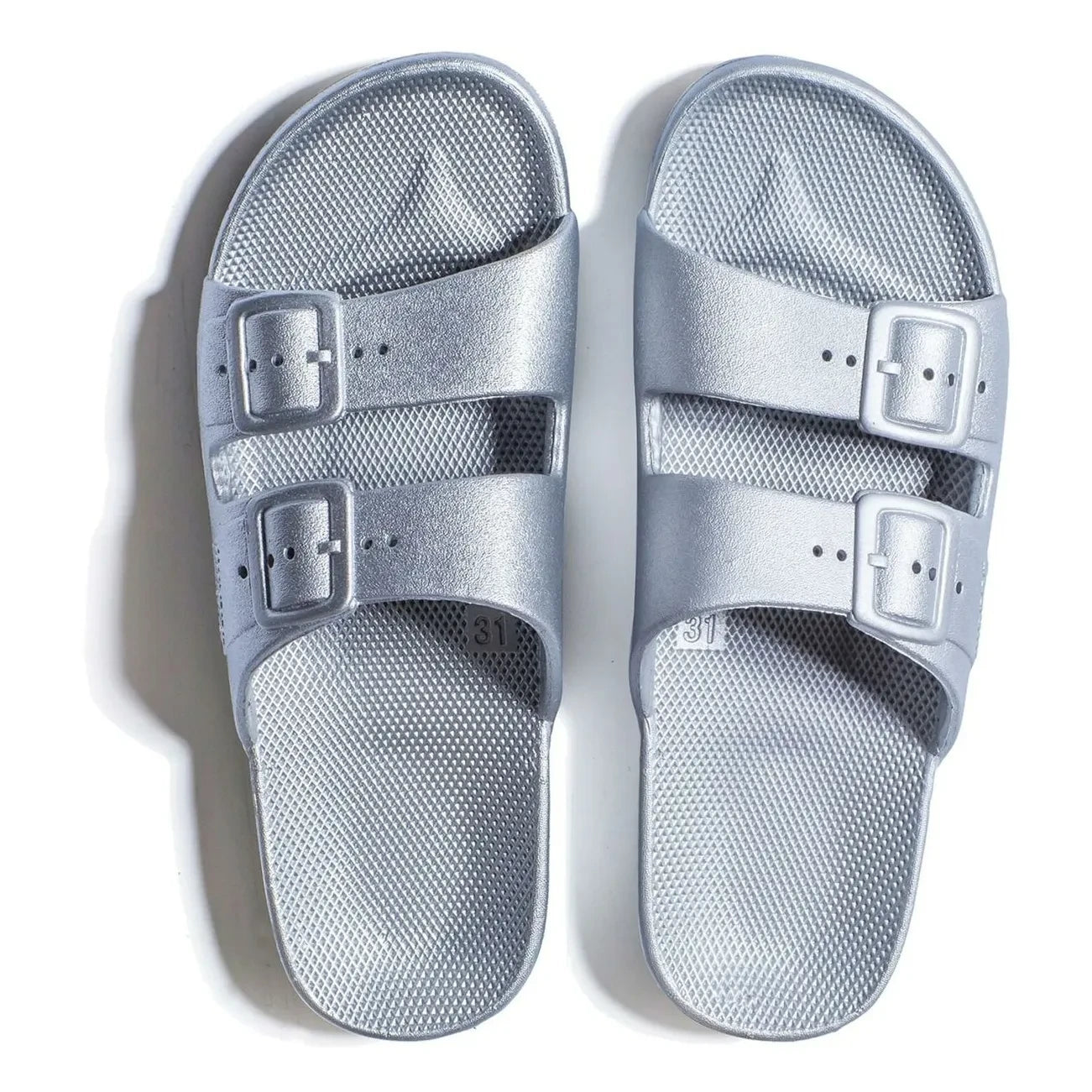 Freedom Moses - Buckled Sandals | Silver
