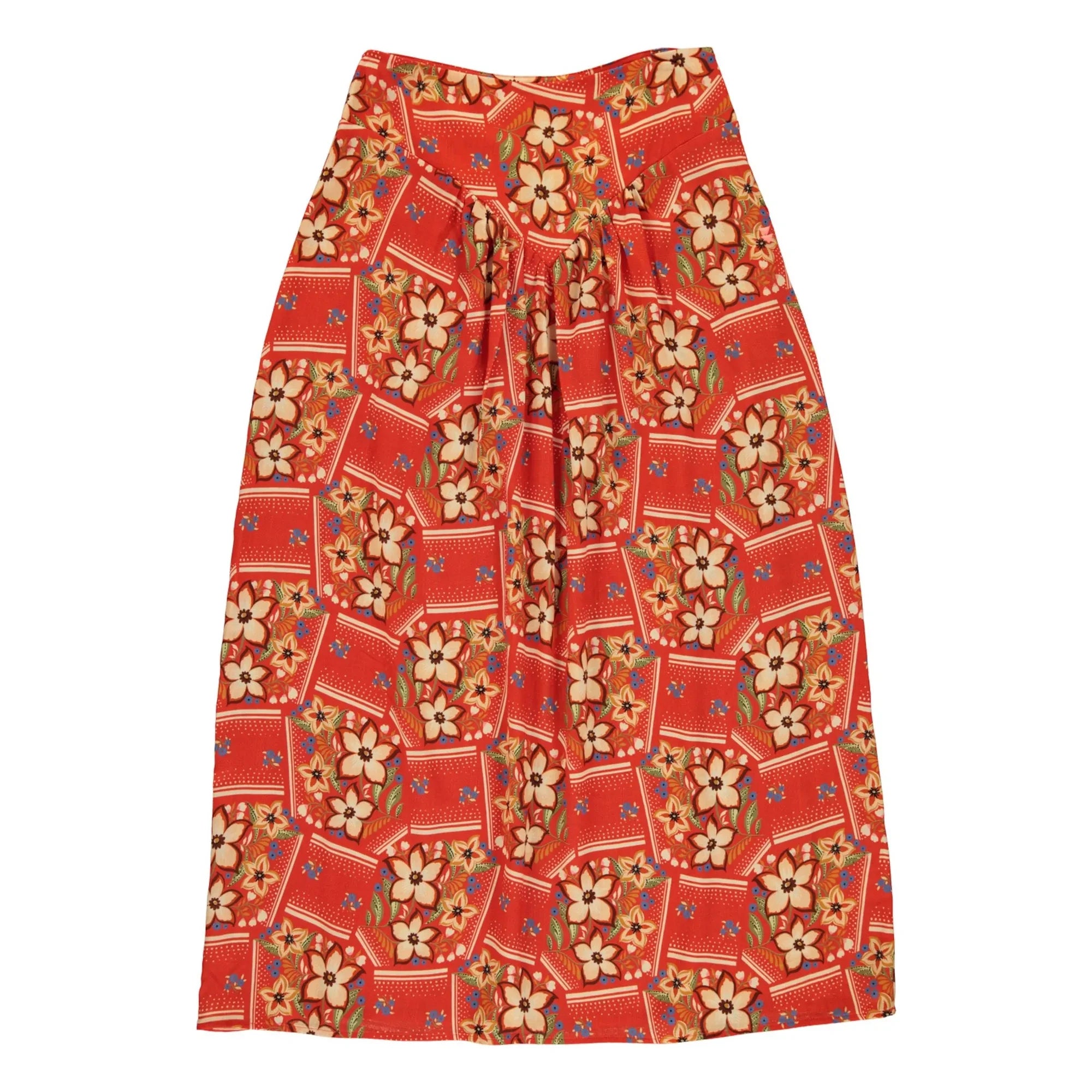 Sisters Department - Floral Pattern Skirt | Red