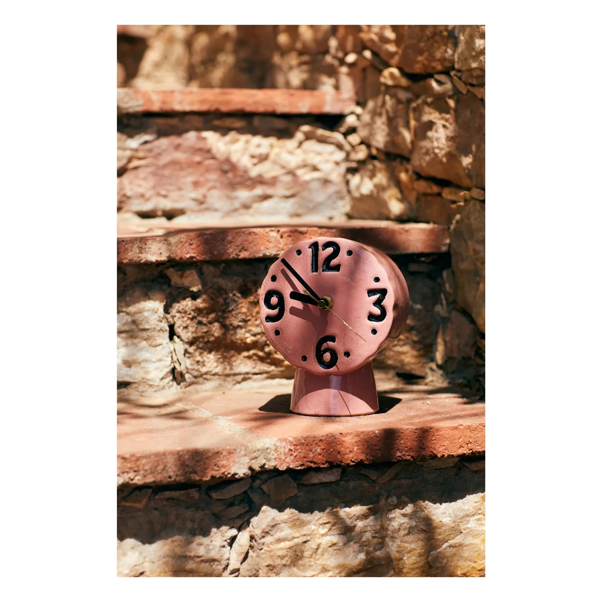 HKliving - Retro ceramic clock | Pink