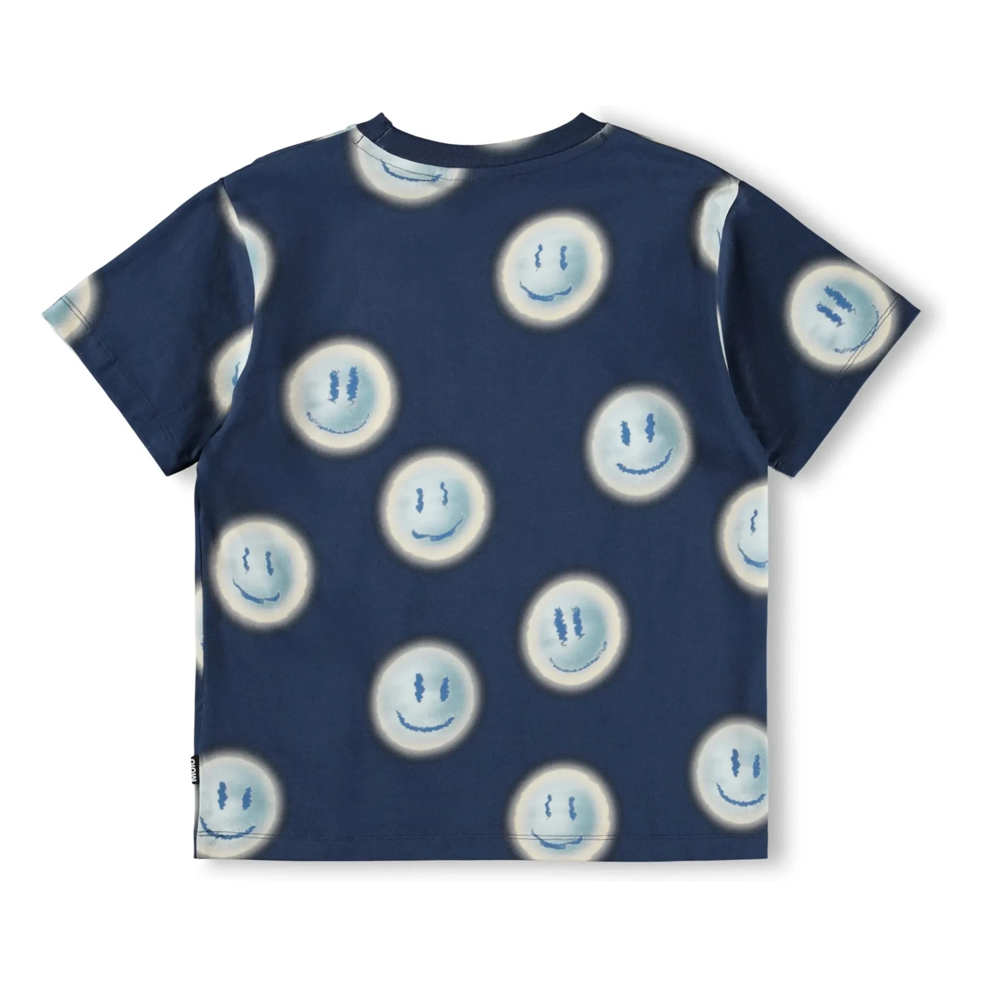 Molo - Riley Smileys Organic Cotton T-Shirt | Navy Blue
