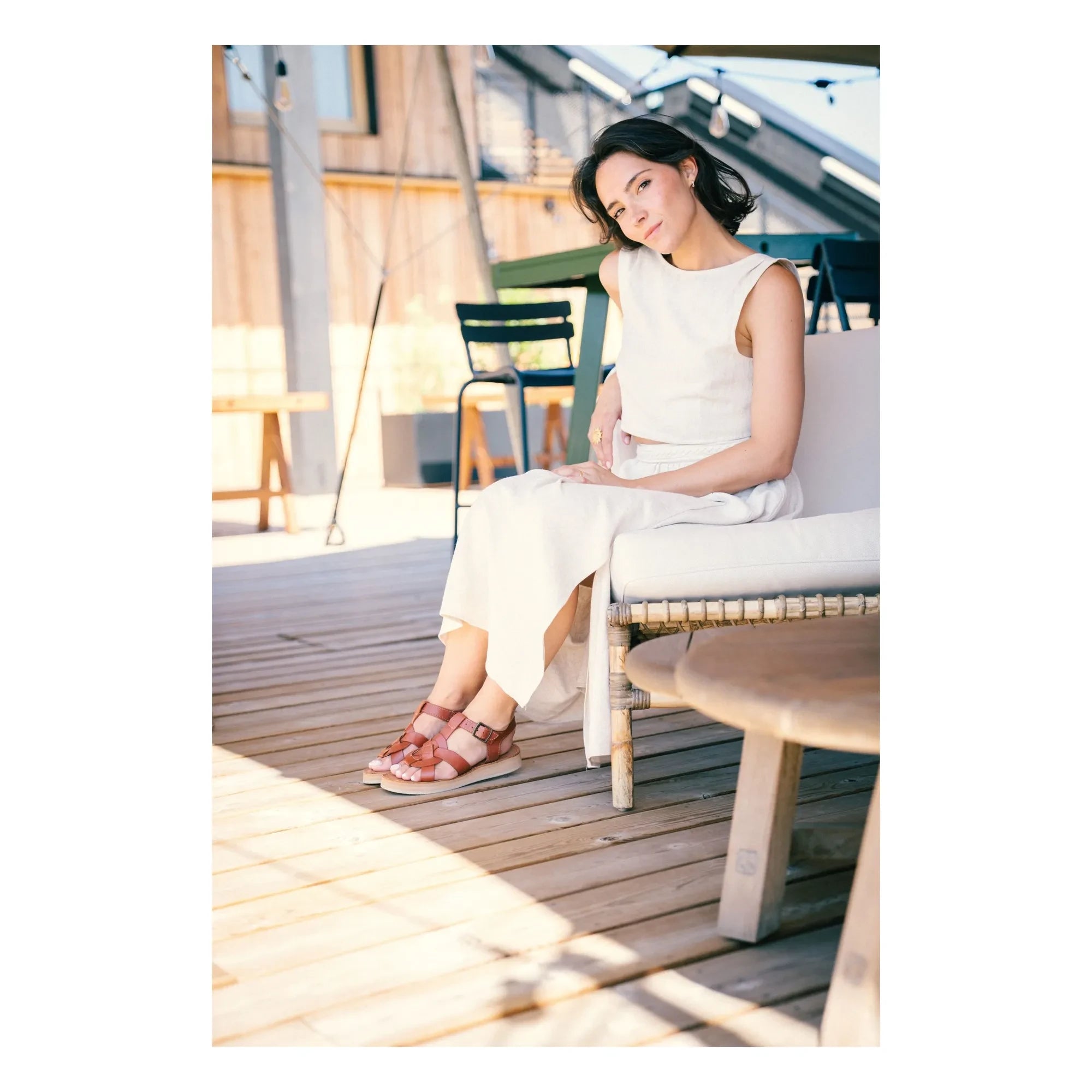 Mapache - Tulum sandals | Tobacco
