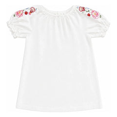 Babe & Tess - Carola Linen Embroidered Dress | Ecru