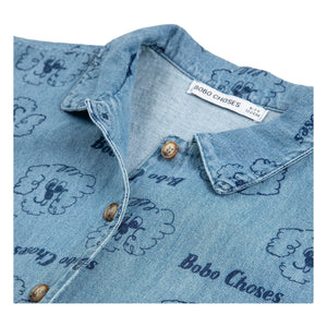 Bobo Choses - Denim Dog Shirt | Light Blue
