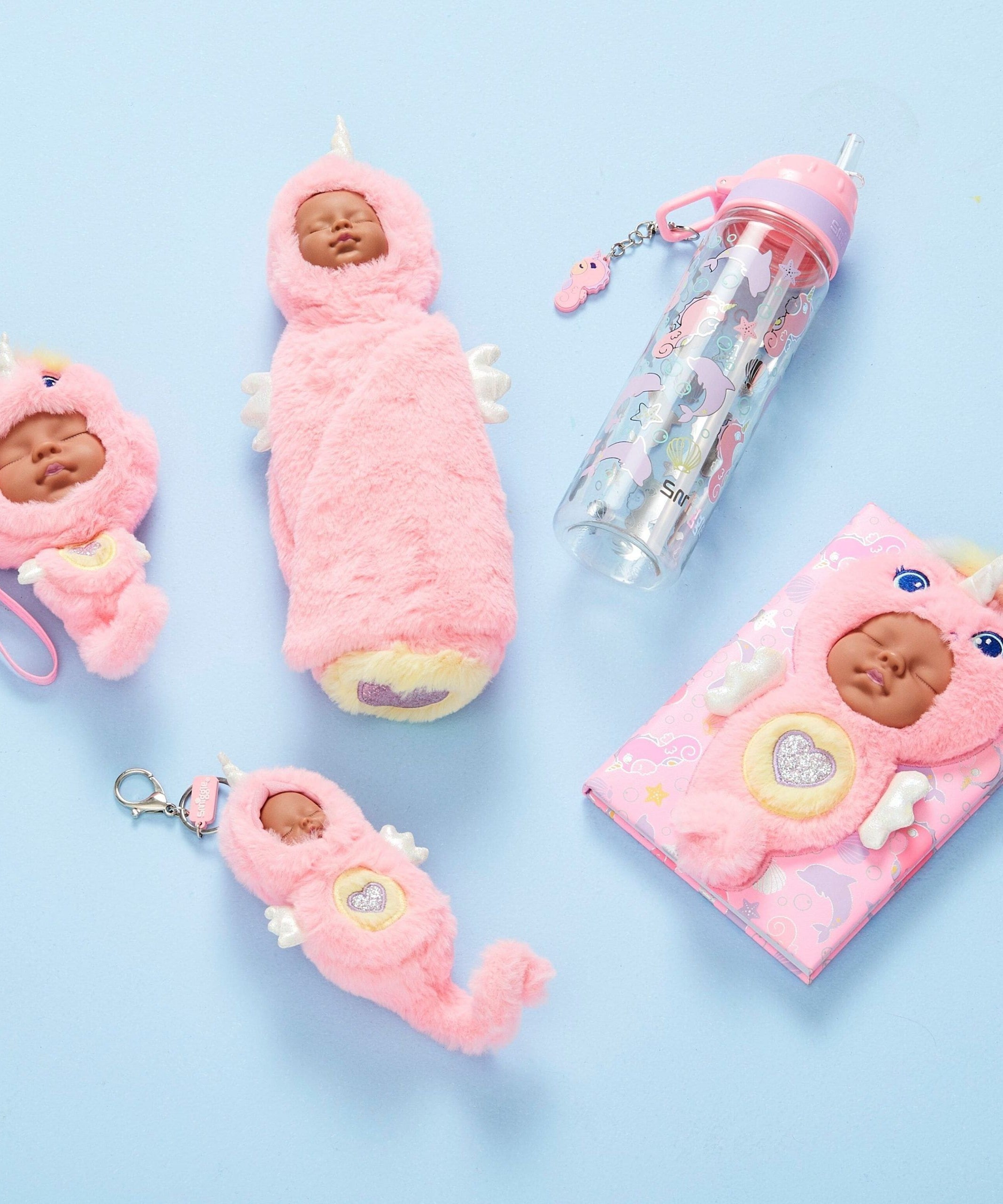 Smiggle - Splash Uyuyan Bebek Şeklinde Kokulu Kalem Kutusu-Dinossi