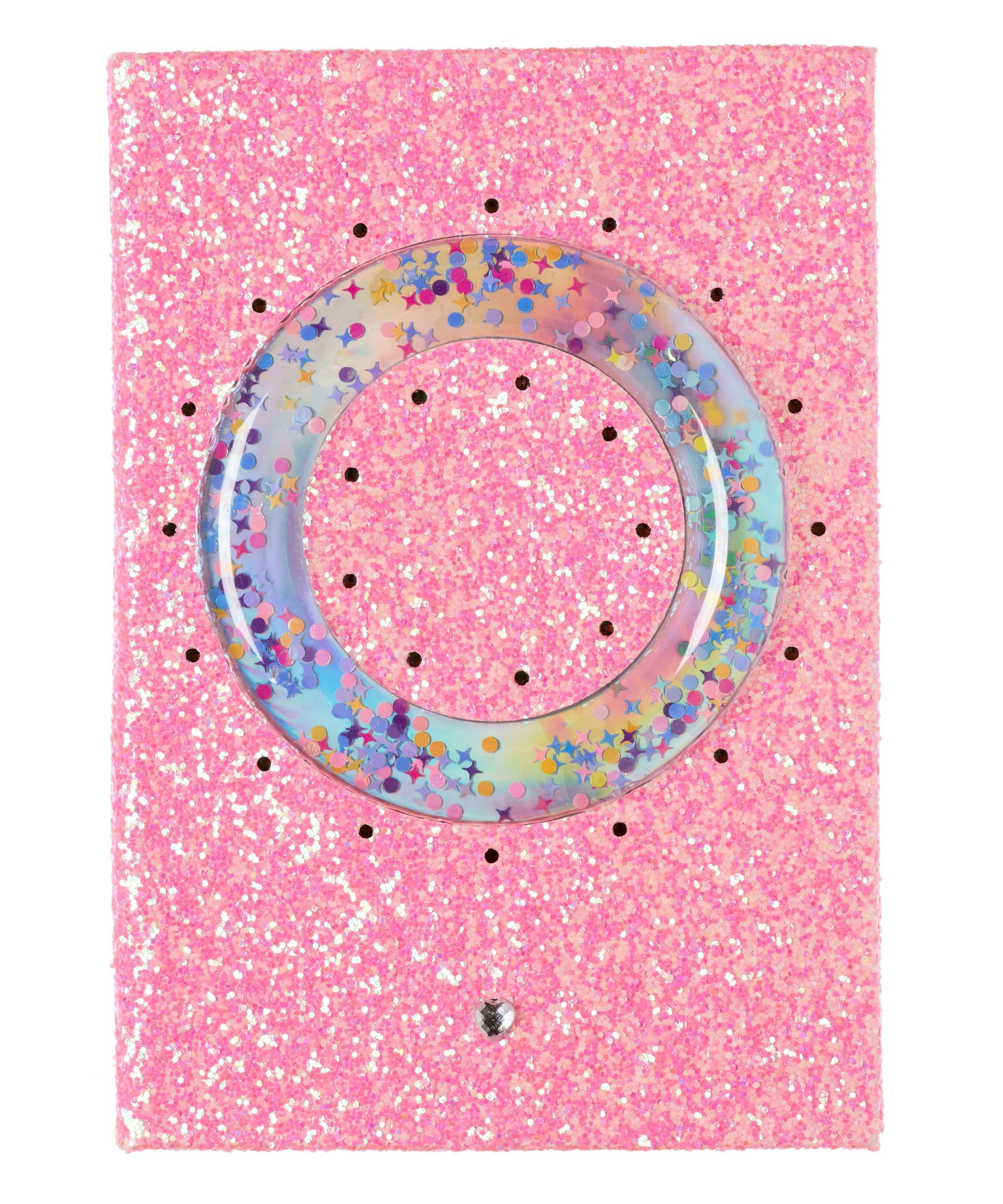 Smiggle - Işıklı Alfabe Harfli Pembe A5 Defter-Dinossi