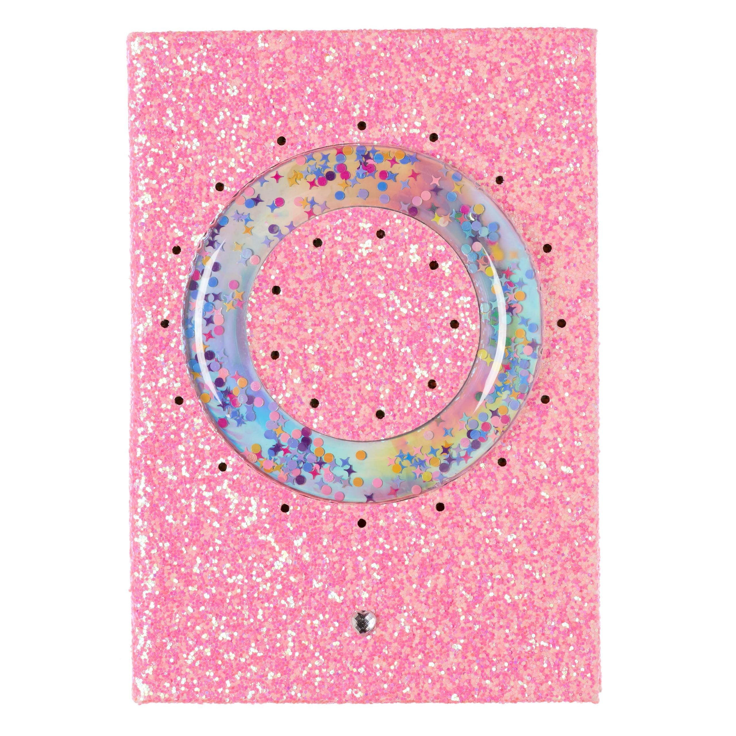 Smiggle - Işıklı Alfabe Harfli Pembe A5 Defter-Dinossi